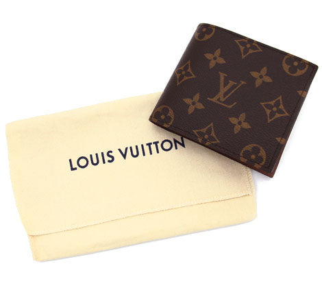 LOUIS VUITTON M62288 Monogram Bifold Wallet with Coin Purse Portefeuille Marco NM New Unisex [Free Shipping]