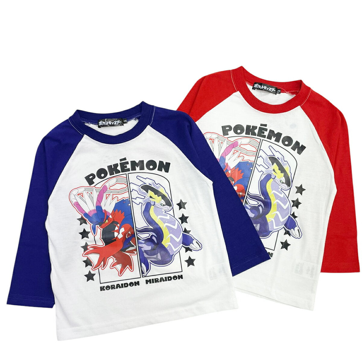 Pokemon Miraidon Colaidon Long Sleeve T-shirt Pokemon Spring Summer Autumn Children's Clothing Kids Boys Boys Character Game 110 120 130 [Mail order up to 3 items]