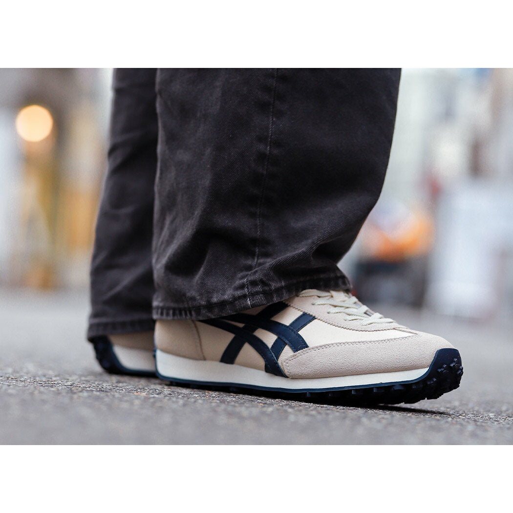 [Orders placed before 3pm will be shipped the same day! Free shipping! Returns and Exchanges OK] Onitsuka Tiger EDR 78 "BIRCH/PEACOAT" Onitsuka Tiger sneakers (Grey Navy Navy Men's Women's Women's 1183B411-200)