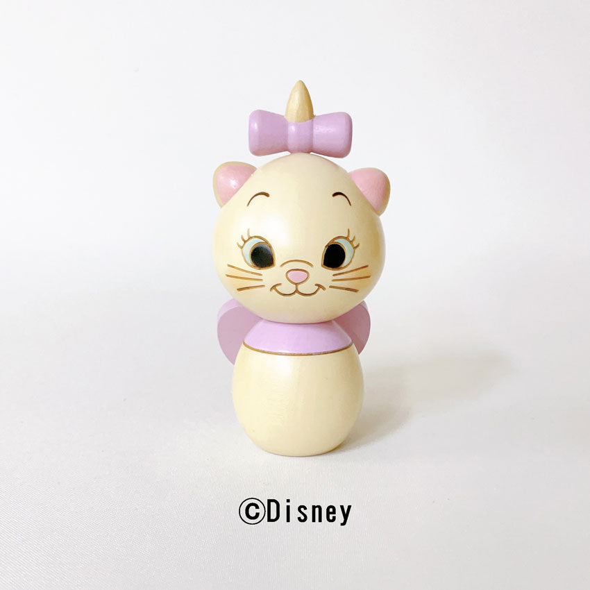 Marie Kokeshi [Usaburo Kokeshi] Cat Disney Movie Present Gift Cute Home Time Living Stayhome Healing Interior Wooden Made in Japan Maneki Neko Traditional Crafts Cat Ribbon Cat Disney Walt