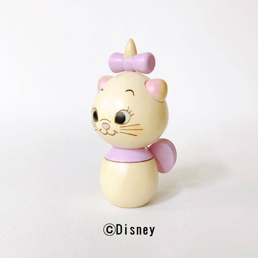 Marie Kokeshi [Usaburo Kokeshi] Gato Película de Disney Regalo Presente Lindo Hogar Tiempo Vivir Quedarse en casa Curación Interior Madera Hecho en Japón Maneki Neko Artesanías tradicionales Cinta de gato Gato Disney Walt