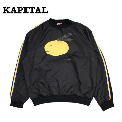 KAPITAL kapital 30/- fleece COOKIE Pocket Golf Sweatshirt (STRONG GALE CONEYBOWYpt) K2310LC107 Capital Sweatshirt Sweatshirt Black Connie Boy