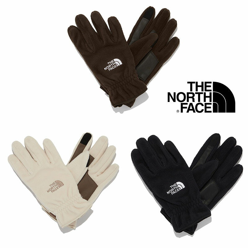 ★Free Shipping★THE NORTH FACE★NJ3GQ52 UNI FLEECE GLOVE Gloves Stretch Warm Warm Fit Soft Women Men Men Women Unisex Korea North Face White Leve