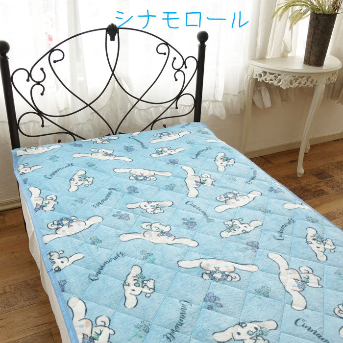 Sanrio Warm Mattress Pad Single Size Cinnamoroll/My Melody/Kuromi Approx. 100 x 205cm Single Long Autumn/Winter Character