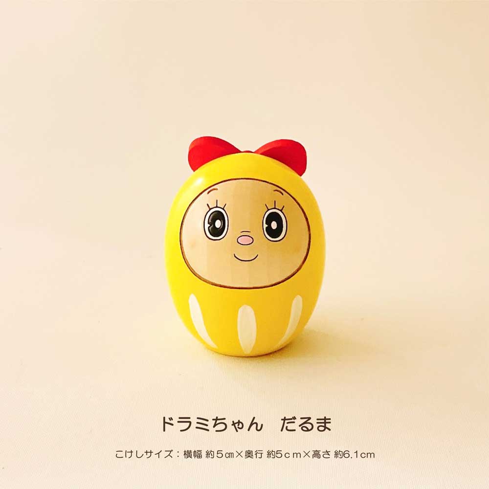 Dorami Dharma [Usaburo Kokeshi] Dorami-chan Fujiko F. Fujio Doraemon Present Interior Ornament Cute Gift Lifestyle Healing Wooden Made in Japan Traditional Crafts Mother's Day Gift Ornament Usaburo �