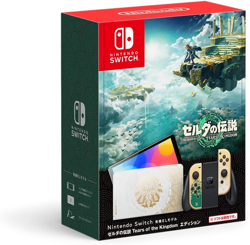 Nintendo Switch (Organic EL Model) The Legend of Zelda Tears of the Kingdom Edition *No warranty stamp [Used] [Switch unit] [Suzuka exclusive product] [062-240723-02fs]