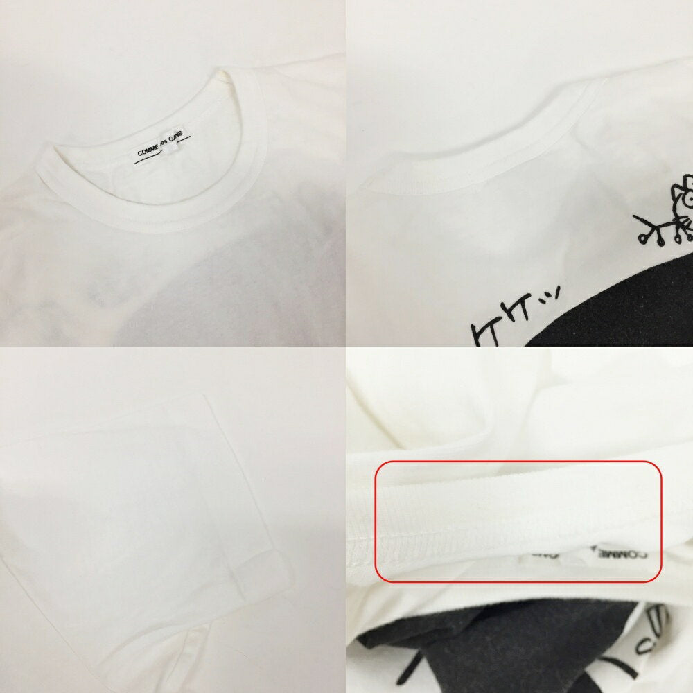 Camiseta con estampado del quinto aniversario de COMME des GARCONS K Osomatsu-kun Talla: XS Color: Blanco [Usado] [125 DM] [Artículo vendido conjuntamente por Suzuka] [125-240715-06OS]