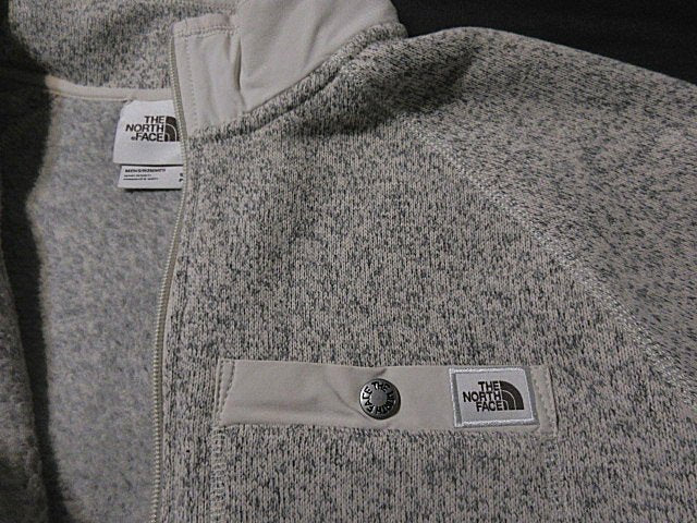 Genuine genuine◆The North Face◆Thick knit half zip fleece/GORDON LYONS■SANDSTONE/Metallic light beige■New/USA limited■7B8 SWEATER