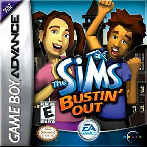 [Used] North American version of GBA Sims Bustin Out The Sims Game Boy Advance