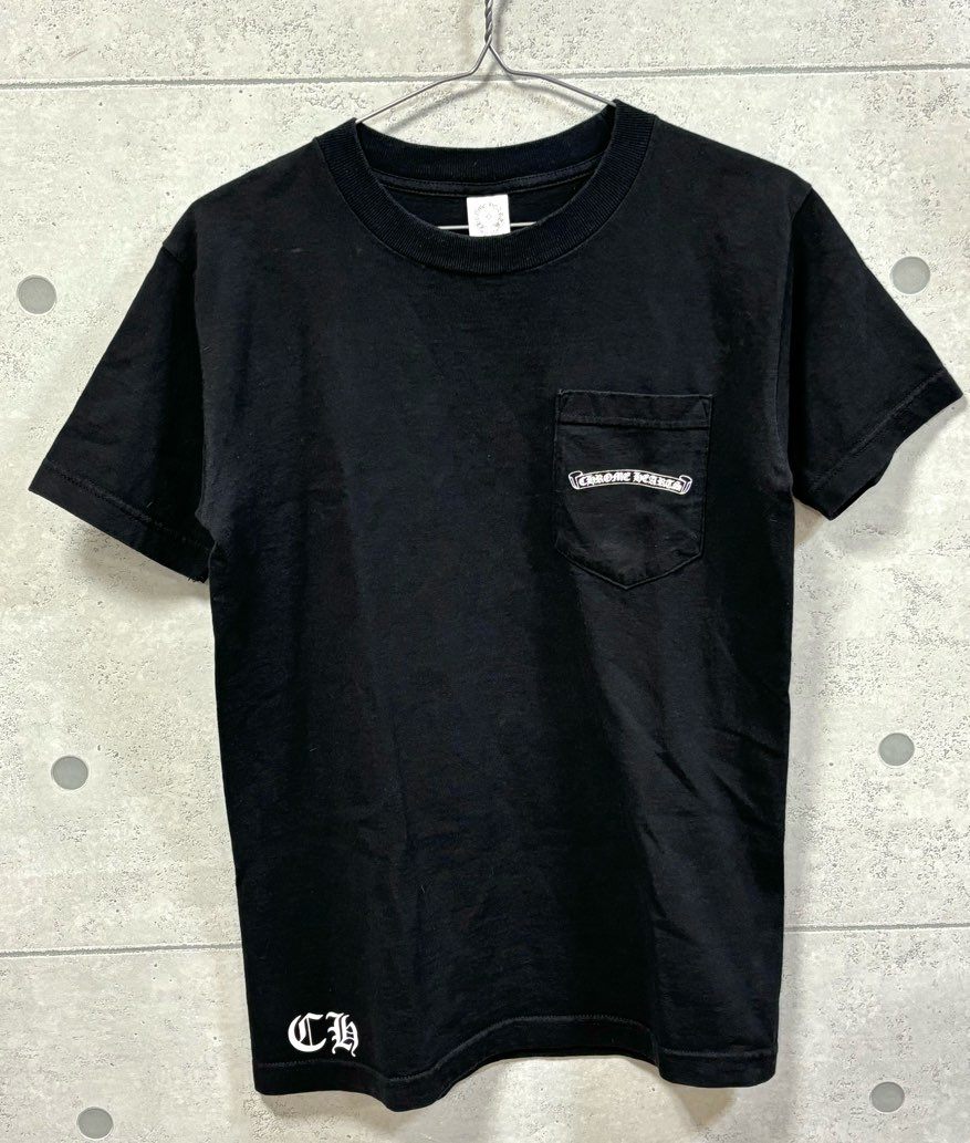 Chrome Hearts CHROME HEARTS Arch Logo T-shirt Short Sleeve Top 100% Cotton Black SizeS [68508]