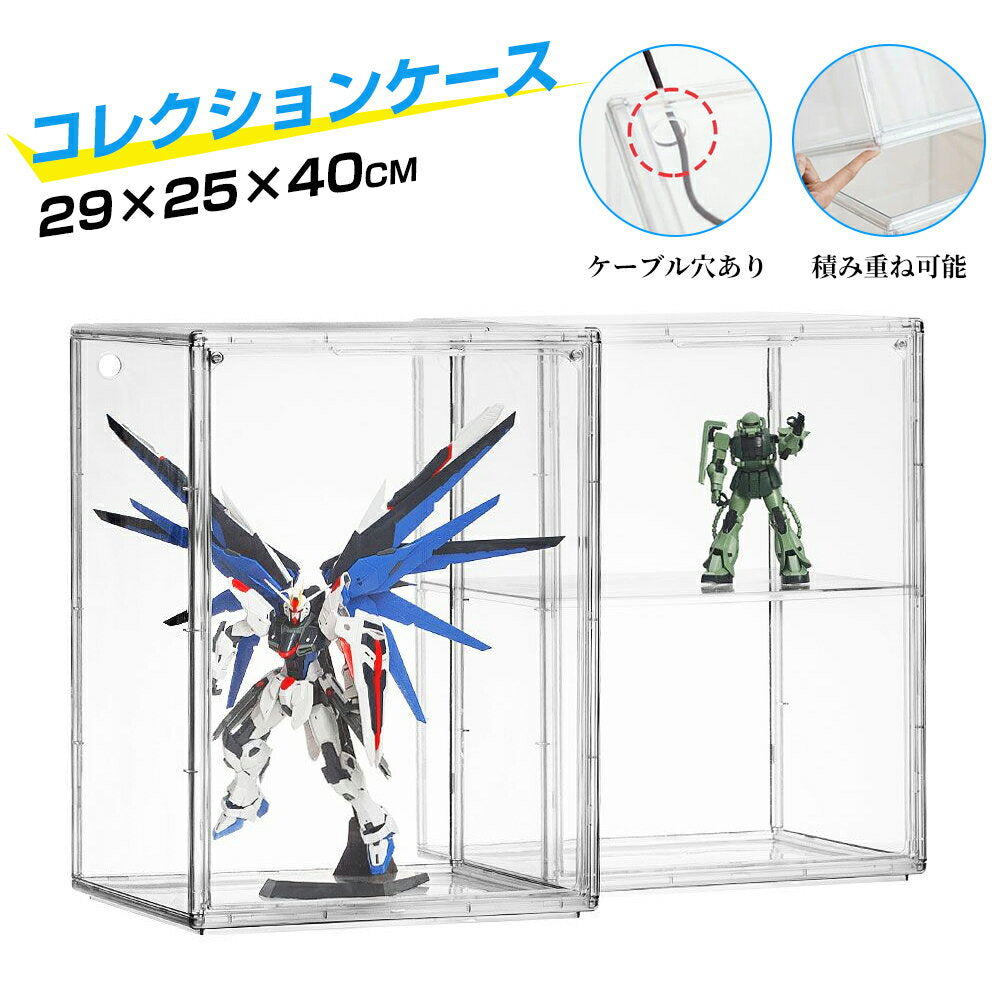 Figure case stackable collection case clear tabletop transparent high quality acrylic figure case display case hobby storage box doll case transparent display case plastic model