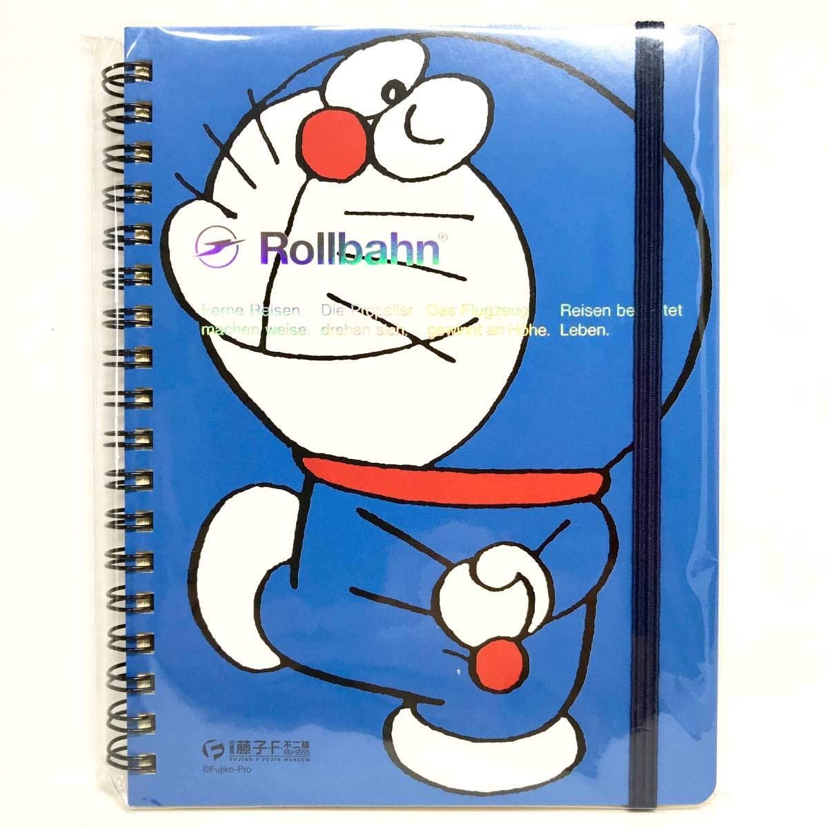 Doraemon x Rolburn Collaboration Notes with Pockets Notes L Size Blue Fujiko F. Fujio Museum