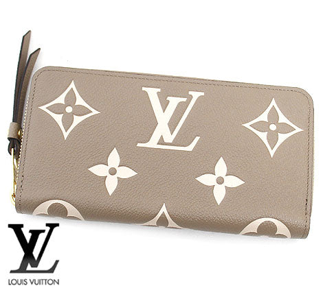 LOUIS VUITTON M69794 Bicolor Monogram Emprene Round Zipper Long Wallet Zippy Wallet True Rail Crème Women's Gift New [Free Shipping]