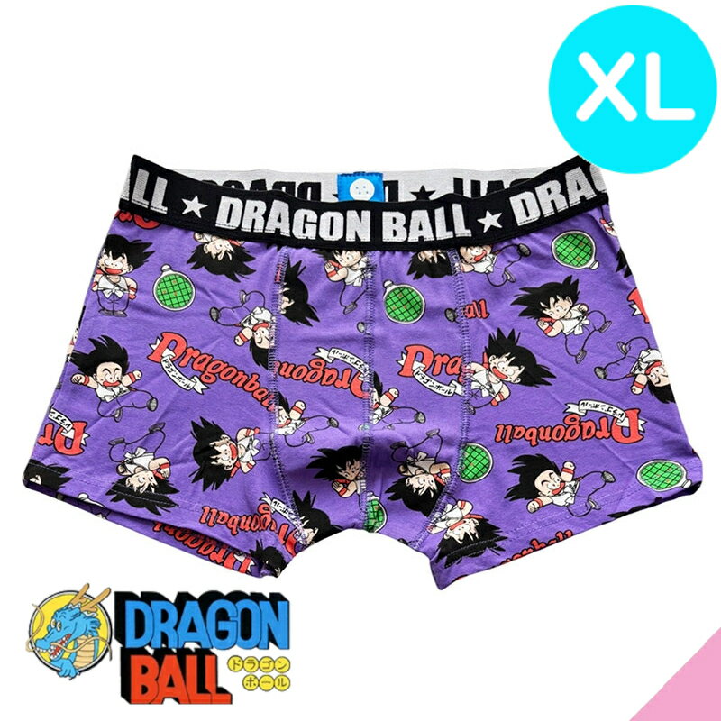 [Free shipping by mail purchase of 3 pants] Dragon Ball Goku and Logo Boxer Shorts XL PU TE1406 Underwear Gift Unisex Men's Women's Low Rise Cotton Blend Cotton Front Closed Character Anime