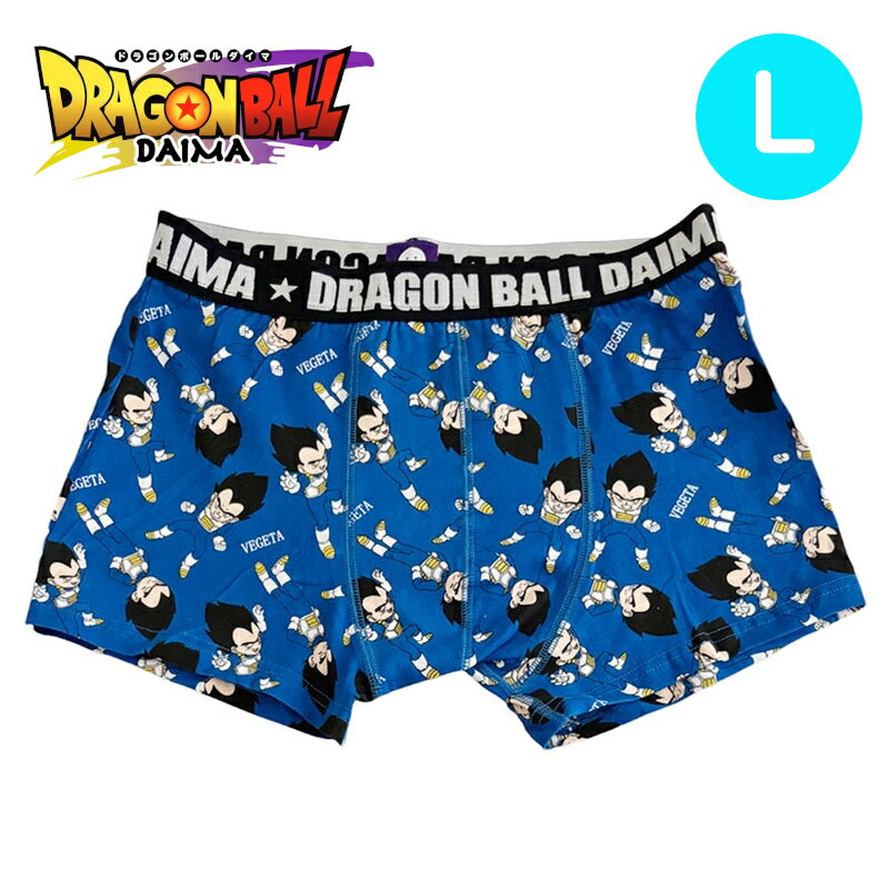 [Free shipping by mail purchase] Dragon Ball DAIMA Vegeta Mini All-over Pattern Boxer Shorts L TE1597 Underwear Gift Unisex Men's Women's Low Rise Cotton Blend Cotton Front Closed Character A