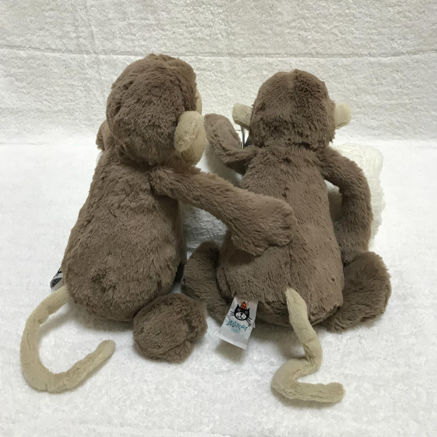 [Choose from free wrapping! 】Authentic Jellycat Bashful Monkey Medium Jerry Cat British Princess Charlotte Plush Animal Gentle Cute Toddler Nursery Grandchild Enrollment Presentation