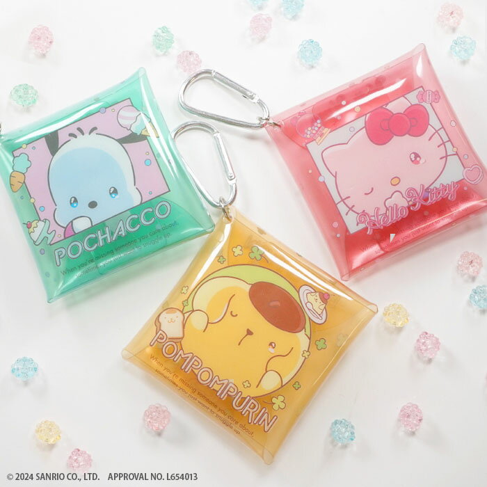 Free shipping F-toys Sanrio Characters Sweet Tears Multi Case 10 Pieces Box F-toys Candy Toys with Carabiner Pouch Small Accessories Coin Purse Hello Kitty My Melody Kuromi Cinnamoroll Pocha