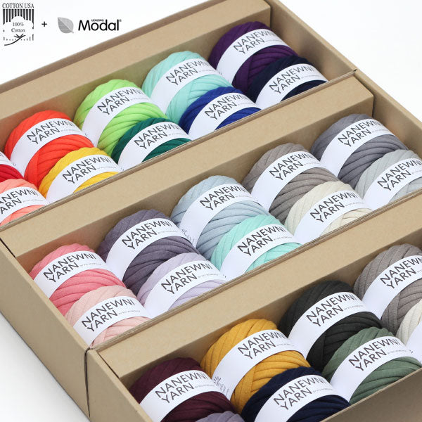 (Assortment of T-shirt yarn) Macaron Muji NANEWNI YARN