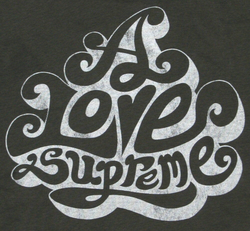 [Worn Free] John Coltrane / A Love Supreme Logo Hoodie 1 (Charcoal) - John Coltrane Parka