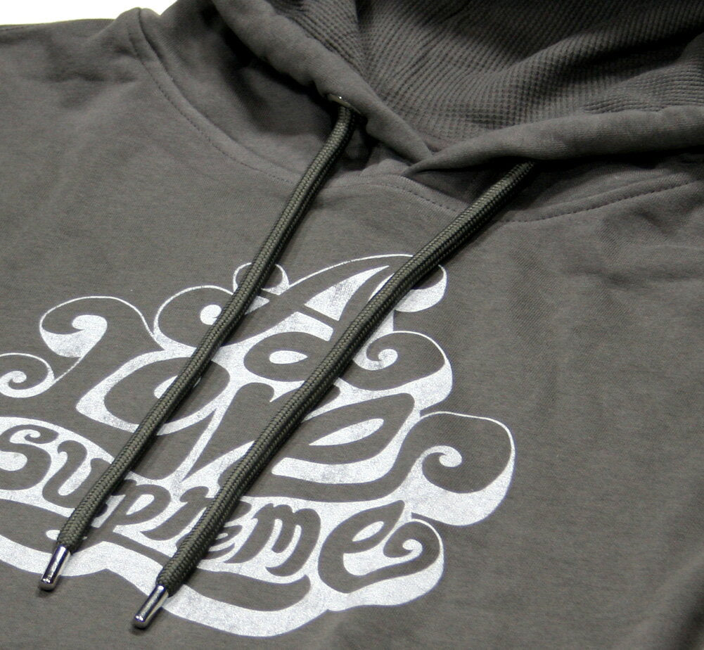 [Worn Free] John Coltrane / A Love Supreme Logo Hoodie 1 (Charcoal) - John Coltrane Parka