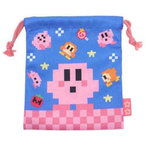 Bolsa con cordón Kirby Star Makoto Bolsa con cordón Bolsa Kinchaku Navy Jays Planning Soporte para accesorios Entrega por correo disponible Pop de malvavisco