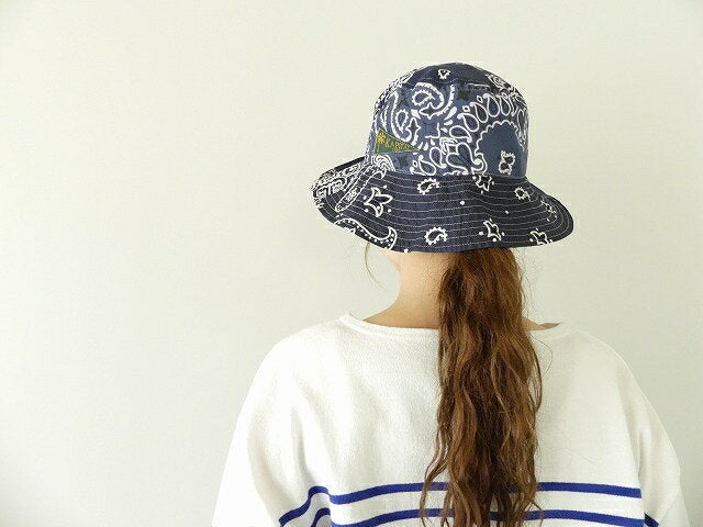 [Reservation colors available] KAPITAL Bandana Patchwork Pt Bucket HAT (Long Brim) (EK-1233) (EK-1233XH)