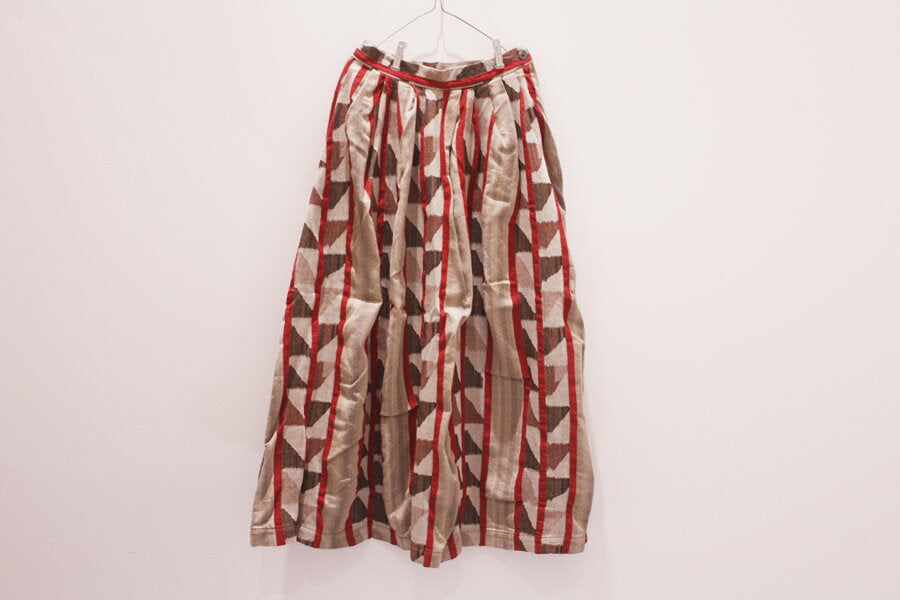 KAPITAL Cotton Pueblo Stripe Harvest Skirt