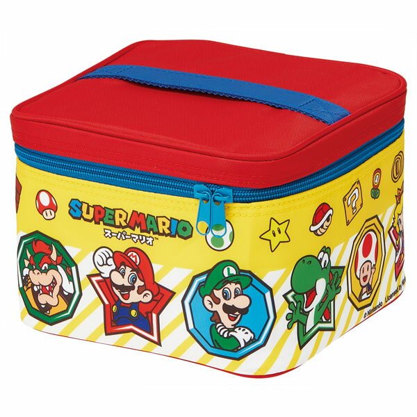 [3rd to 11th, 10x points] Travel lunch box with ice pack, ice pack, Super Mario 21 Lunch box, lunch case, lunch box, sports day, holiday, cherry blossom viewing, picnic