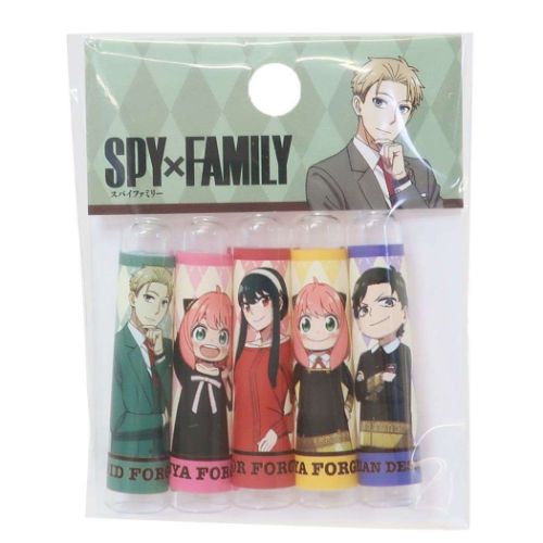 Juego de 5 fundas para lápices, tapa para lápices, familia de espías, SPY FAMILY B, new school, Shonen Jump, Kamio Japan, new school, papelería para new school, entrega por correo de anime disponible