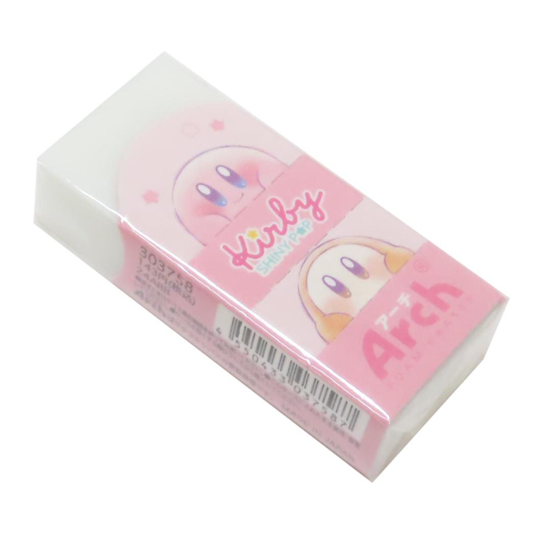 Borrador de Kirby Star Arch Mini Eraser POPPING UP New School Kamio Japón New School Preparation Stationery Escuela primaria Escuela secundaria Artículos de personajes Entrega por correo disponible Colección de cine