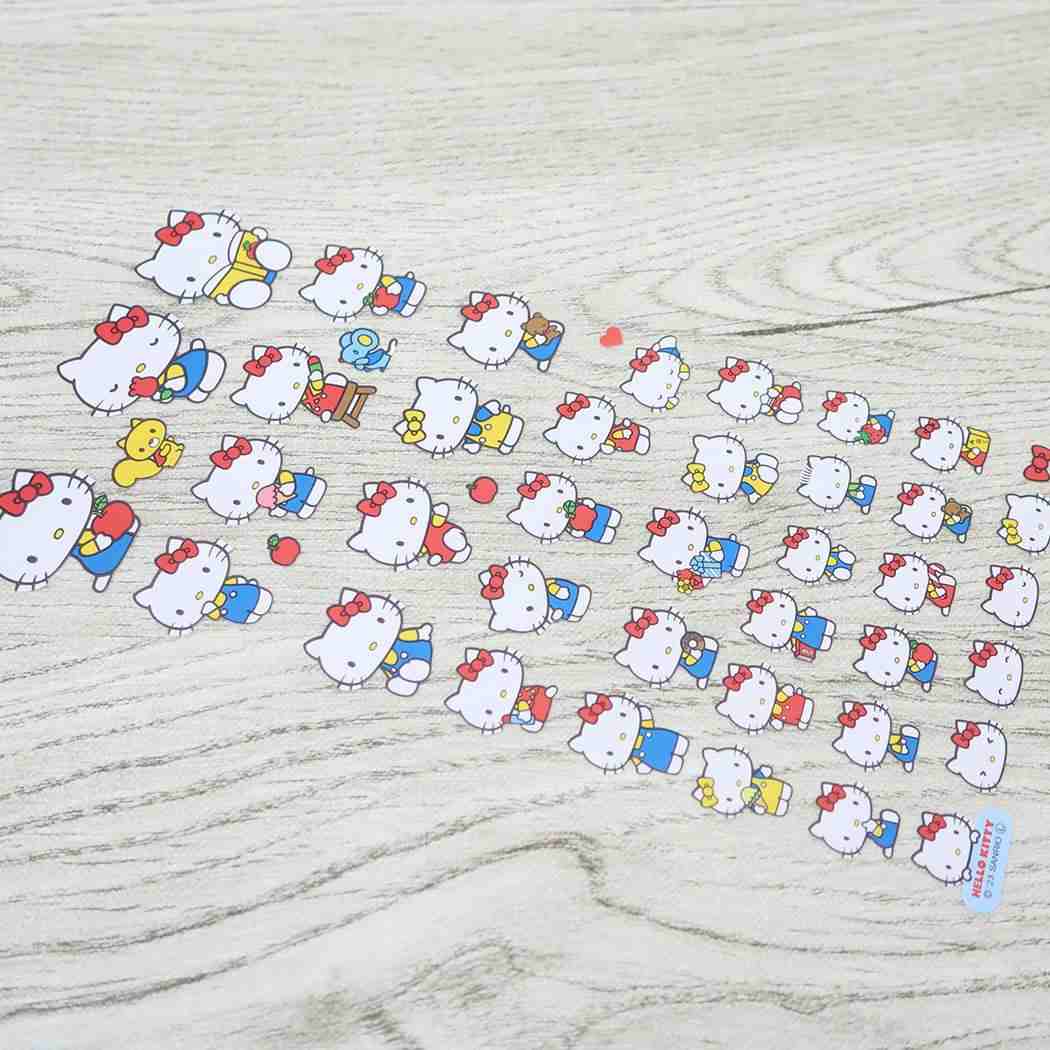 Hello Kitty sticker sheet 4 size stickers 4SIZE STICKER Sanrio Kamio Japan Notebook Deco Character Goods Mail-order Cinema Collection