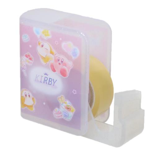 Storage type tape cutter Kirby Star BOOK type cellophane tape STARRY DREAM Kamio Japan New semester preparation stationery Marshmallow pop