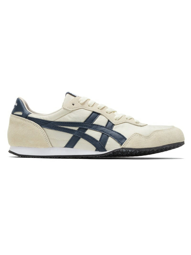 (U) [Official Shop] SERRANO Onitsuka Tiger Shoes and Shoes Sneakers Blue Beige White [Free Shipping] [Rakuten Fashion]