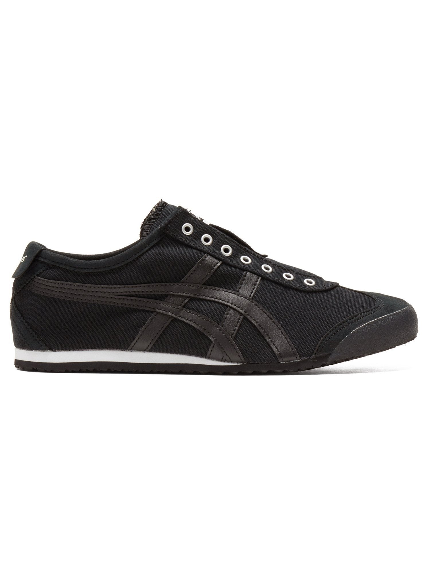 Onitsuka Tiger (U) [Tienda Oficial] Zapatillas y Tenis Onitsuka Tiger MEXICO 66 SLIP-ON Negro [Envío Gratis]