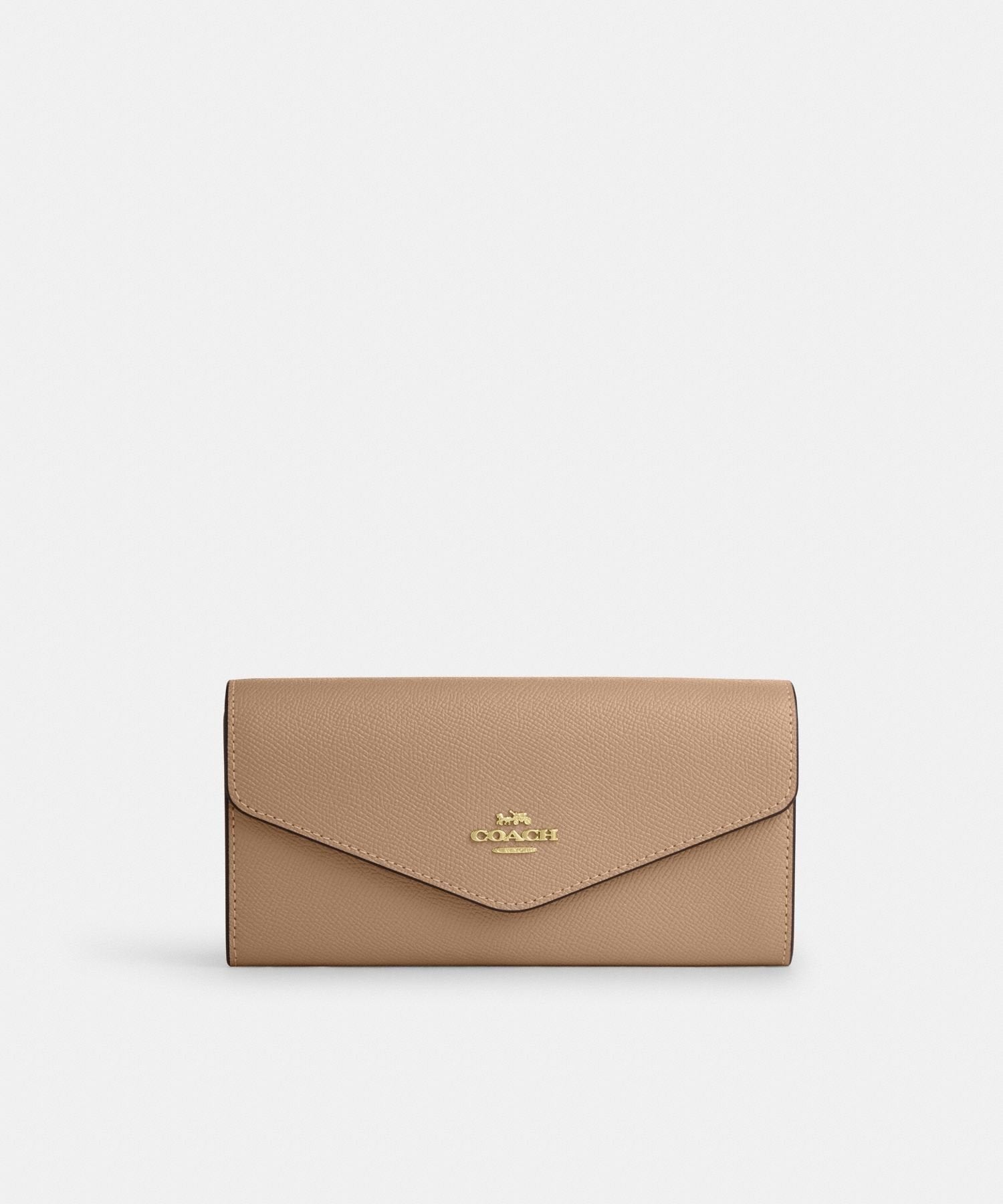 [SALE/62% OFF] COACH OUTLET Envelope Wallet Coach Outlet Wallet, Pouch, Case Wallet Beige [Free Shipping]