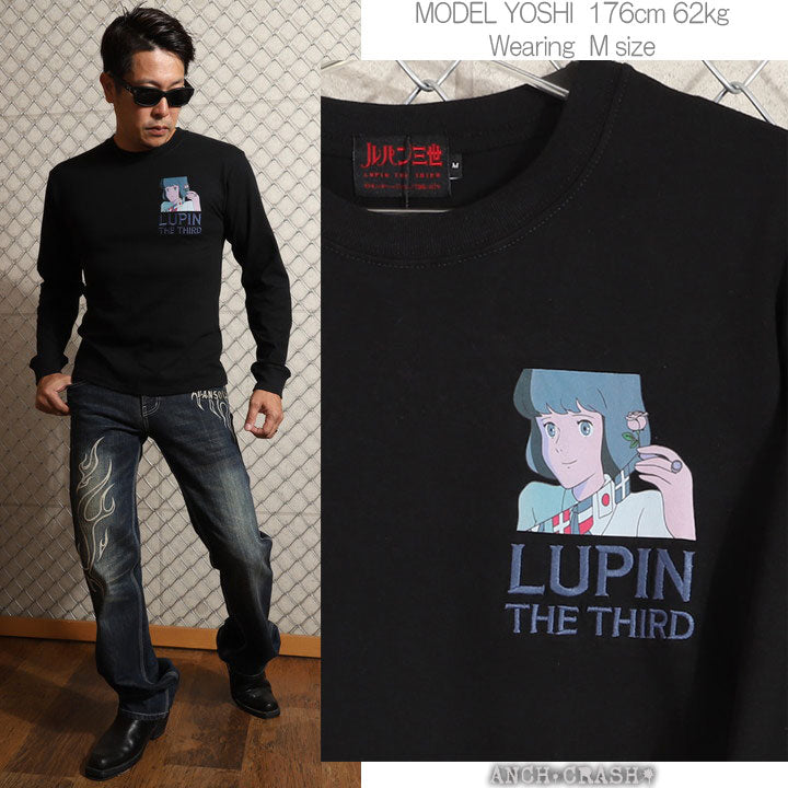 Only the S size is the last item, and the price is great! Sale while stocks are on sale 30% off Lupin III Lupin & Clarice Long T-shirt LPN-2206 Embroidered Long Sleeve T-shirt As this is a service item, returns and exchanges are not possible