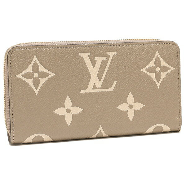 [10% Point Back 3/18 10am - 3/19 10am] Louis Vuitton Long Wallet Zippy Wallet Monogram Emprente Round Zipper Beige Women's LOUIS VUITTON M69794 One Grain Man-Day Day