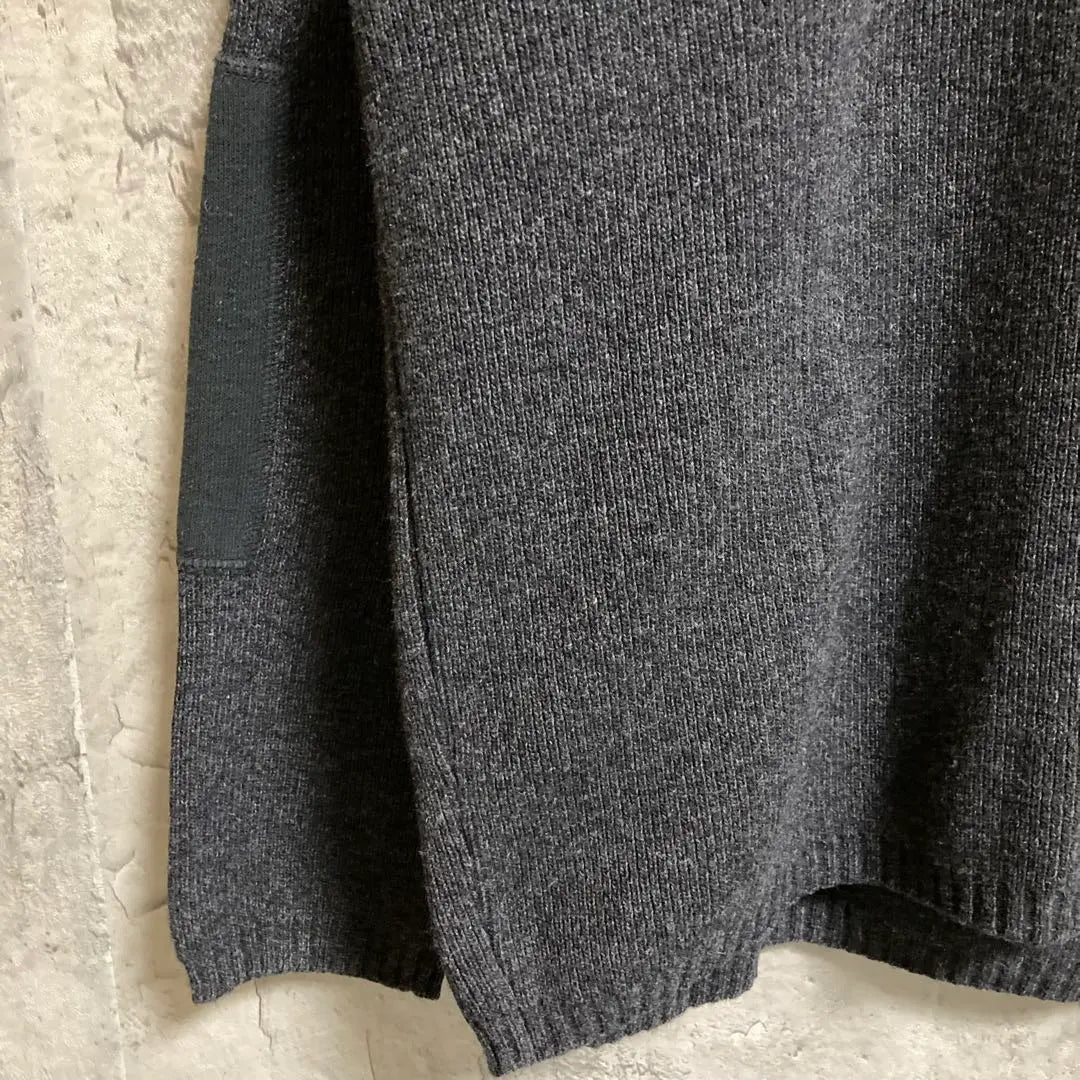 Made in Italy Trussaldi Switchable Lambwool Crew Neck Sweater with Chest Pocket