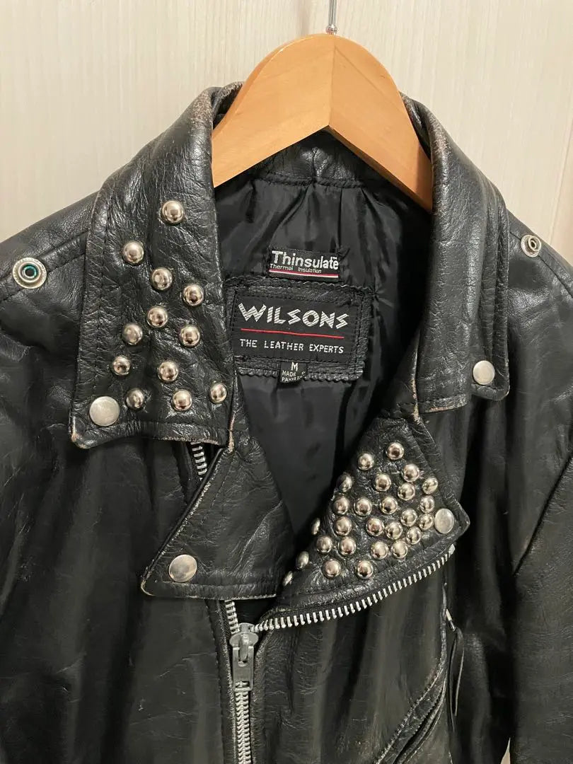 90s Wilsons Vintage Riders Jacket Hard Lock | 90s WILSONS vintageライダースジャケット　ハードロック