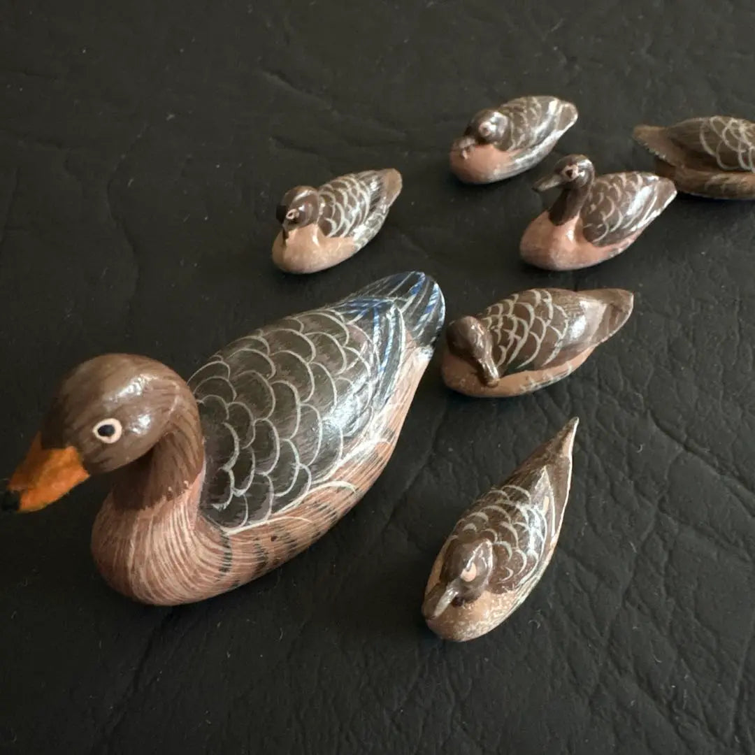 Mini Figurines: Duck Parents and Children