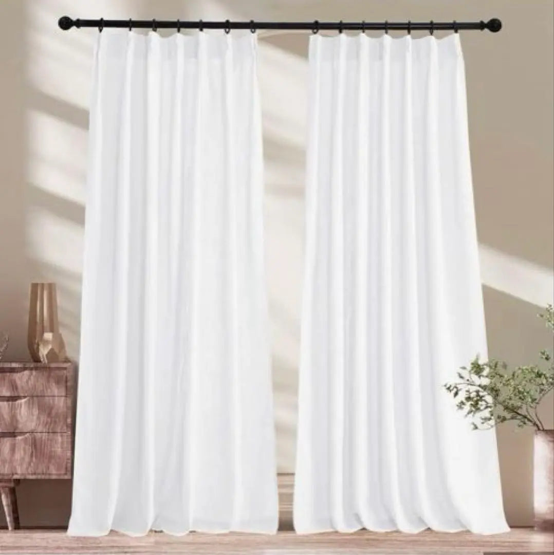 NICETOWN Lace Curtain Linen Style Type-3 UV Protection Hard to see from outside