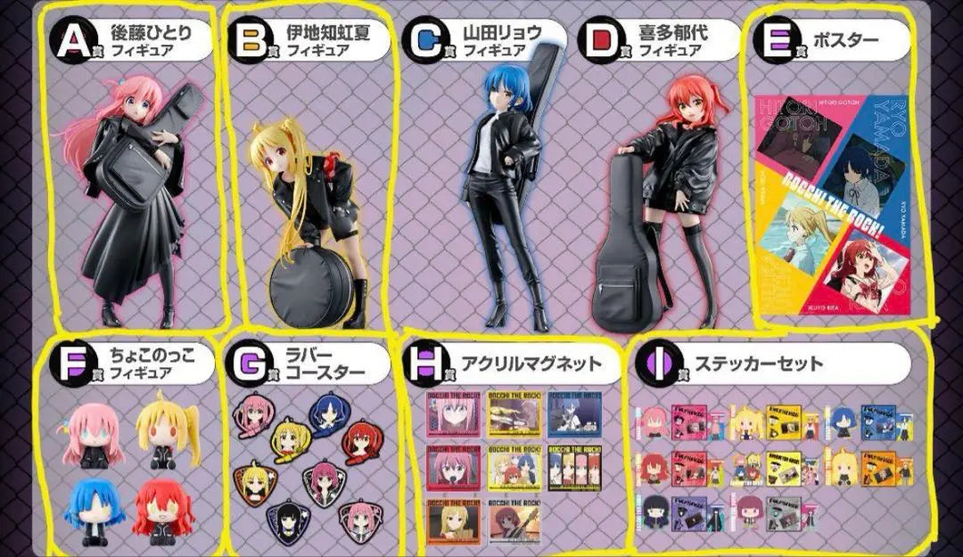 Bocchi Za Rock Ichiban Kuji Set casi completo