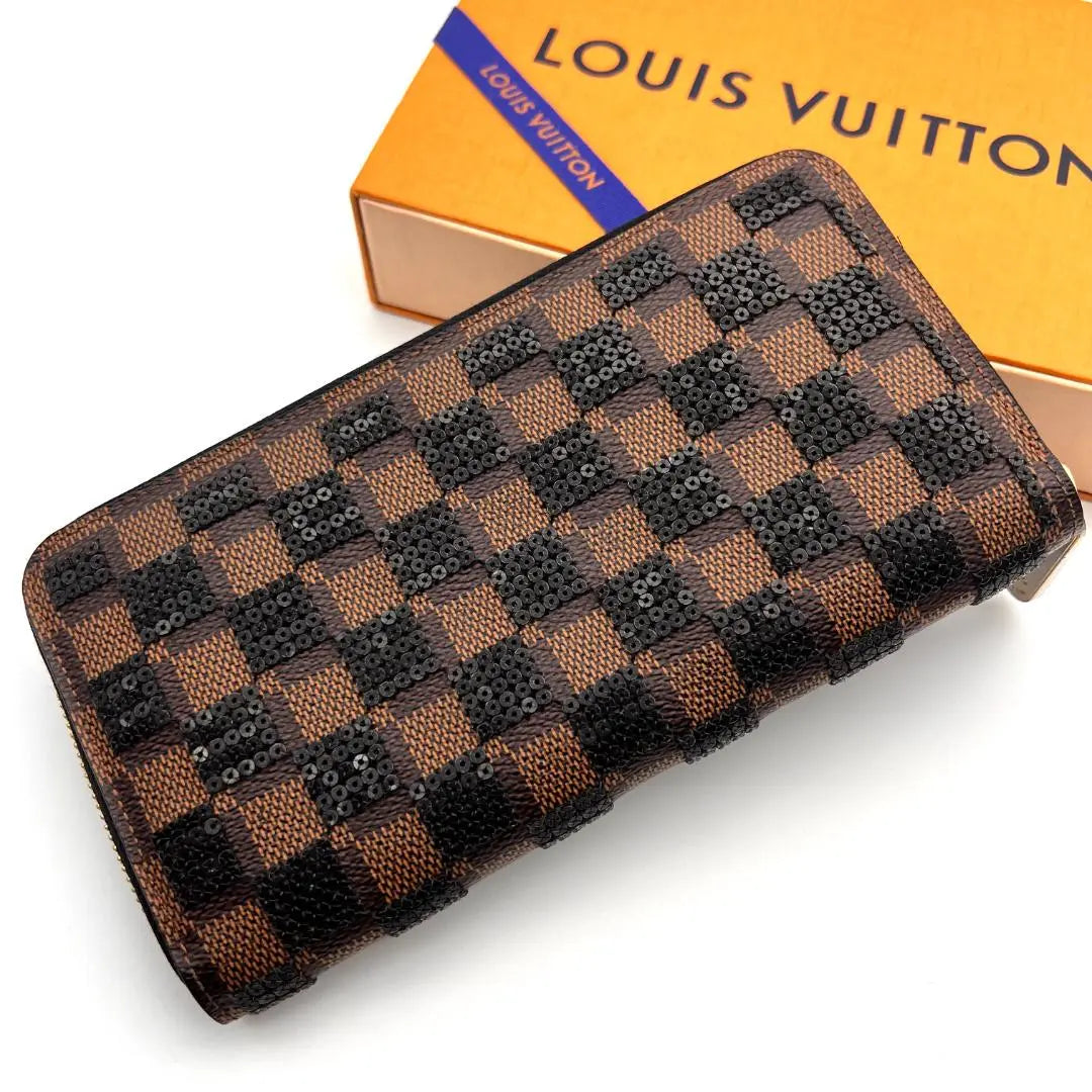 [Super beautiful condition] Louis Vuitton Damier Prefall Piet Zippy Wallet