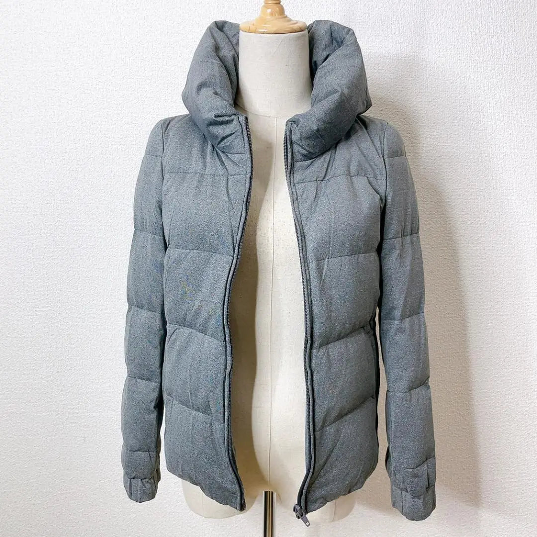 [Beautiful goods] Adamerope Volume Neck Small face Effect Zip -up and down jacket