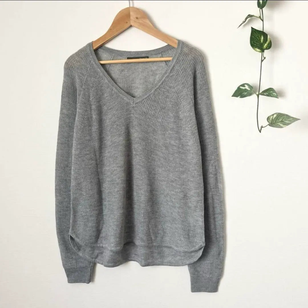 [Beauty] [Zut En Life] Scott Club V neck knit sweater thin | 【美品】【Zut en Life】スコットクラブ　Vネックニットセーター　薄手