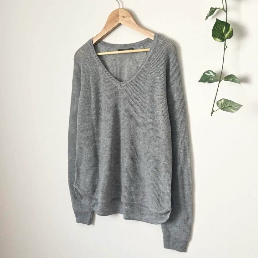 [Beauty] [Zut En Life] Scott Club V neck knit sweater thin | 【美品】【Zut en Life】スコットクラブ　Vネックニットセーター　薄手