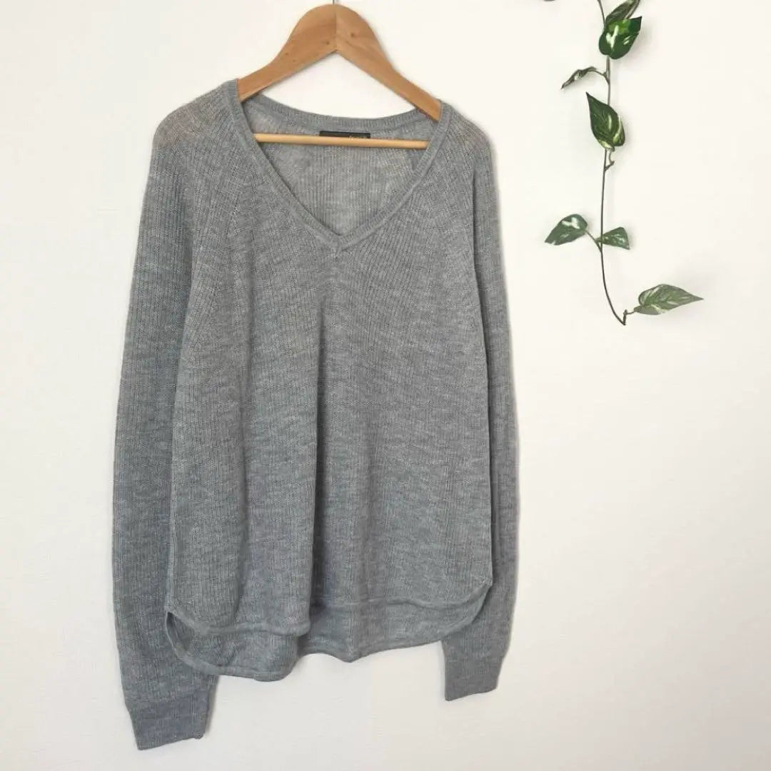 [Beauty] [Zut En Life] Scott Club V neck knit sweater thin | 【美品】【Zut en Life】スコットクラブ　Vネックニットセーター　薄手