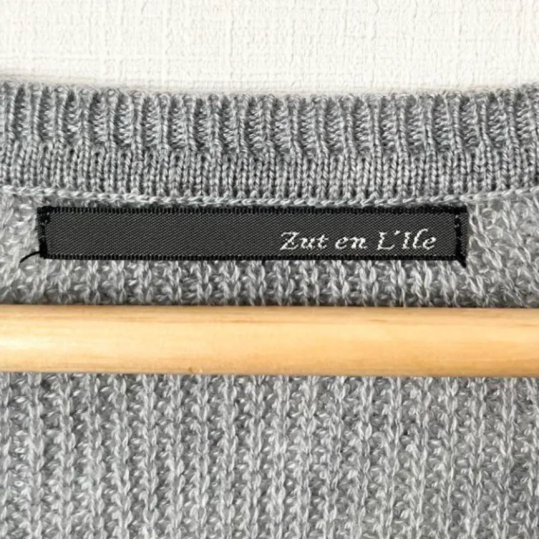 [Beauty] [Zut En Life] Scott Club V neck knit sweater thin | 【美品】【Zut en Life】スコットクラブ　Vネックニットセーター　薄手