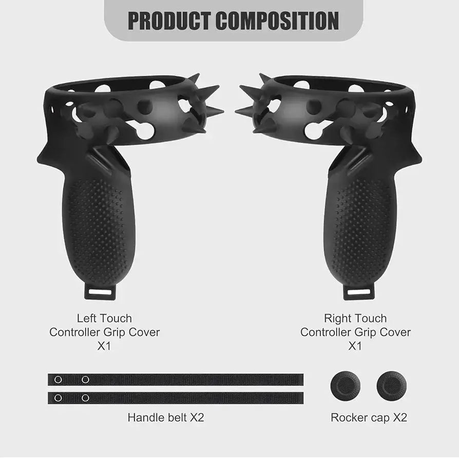 Funda protectora de silicona para control de realidad virtual ZBRGX Quest 2