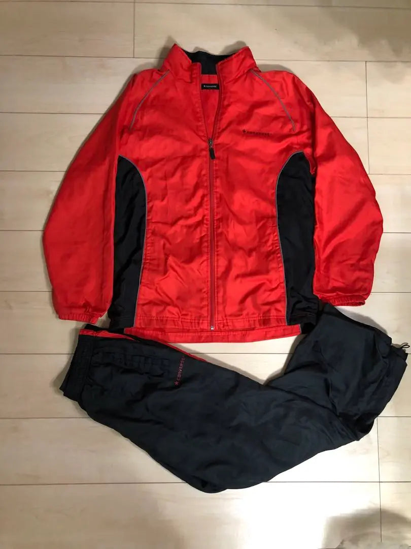 Converse Windbreaker Jersey Setup Vinyl Jumper Top and Bottom